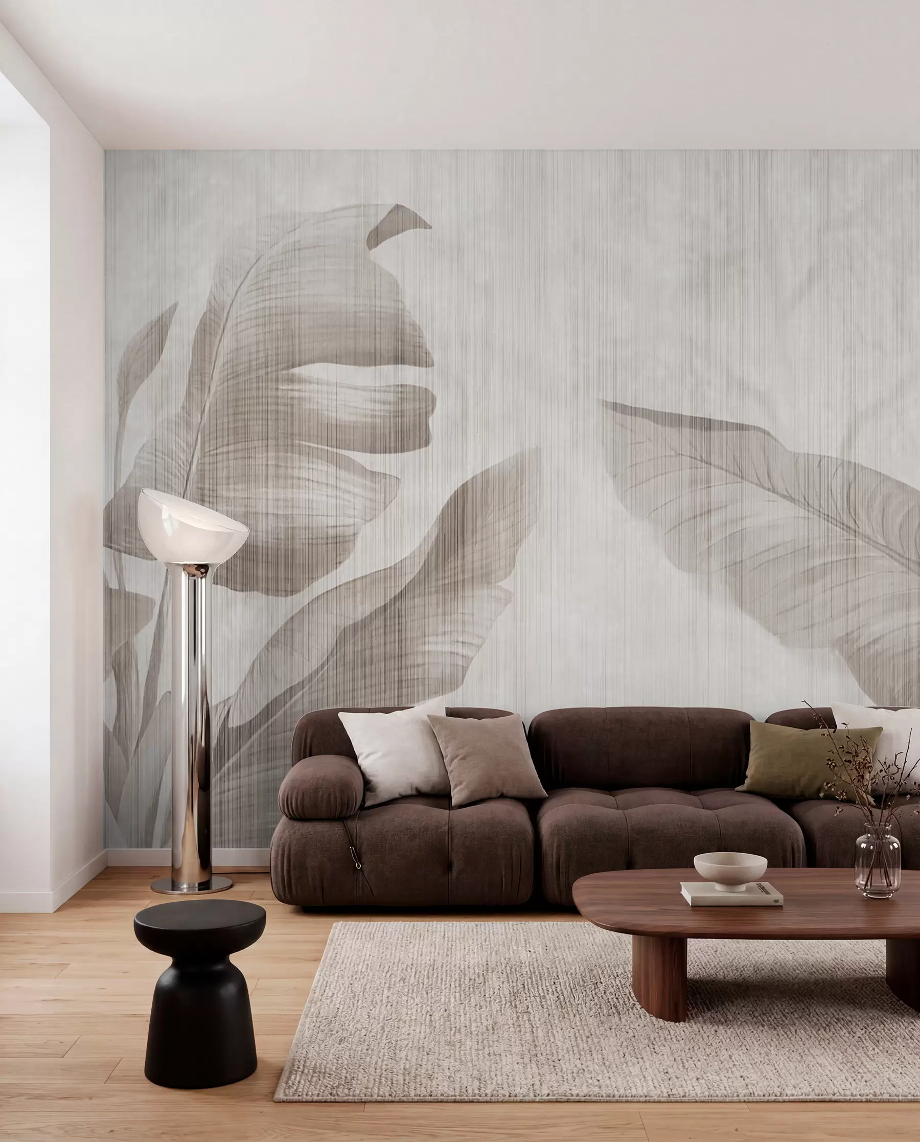 zidne murale Tropsko lišće u grunge stilu u00299d1