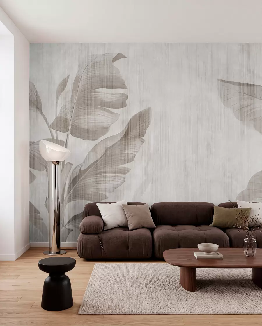 zidne murale Tropsko lišće u grunge stilu u00299d2
