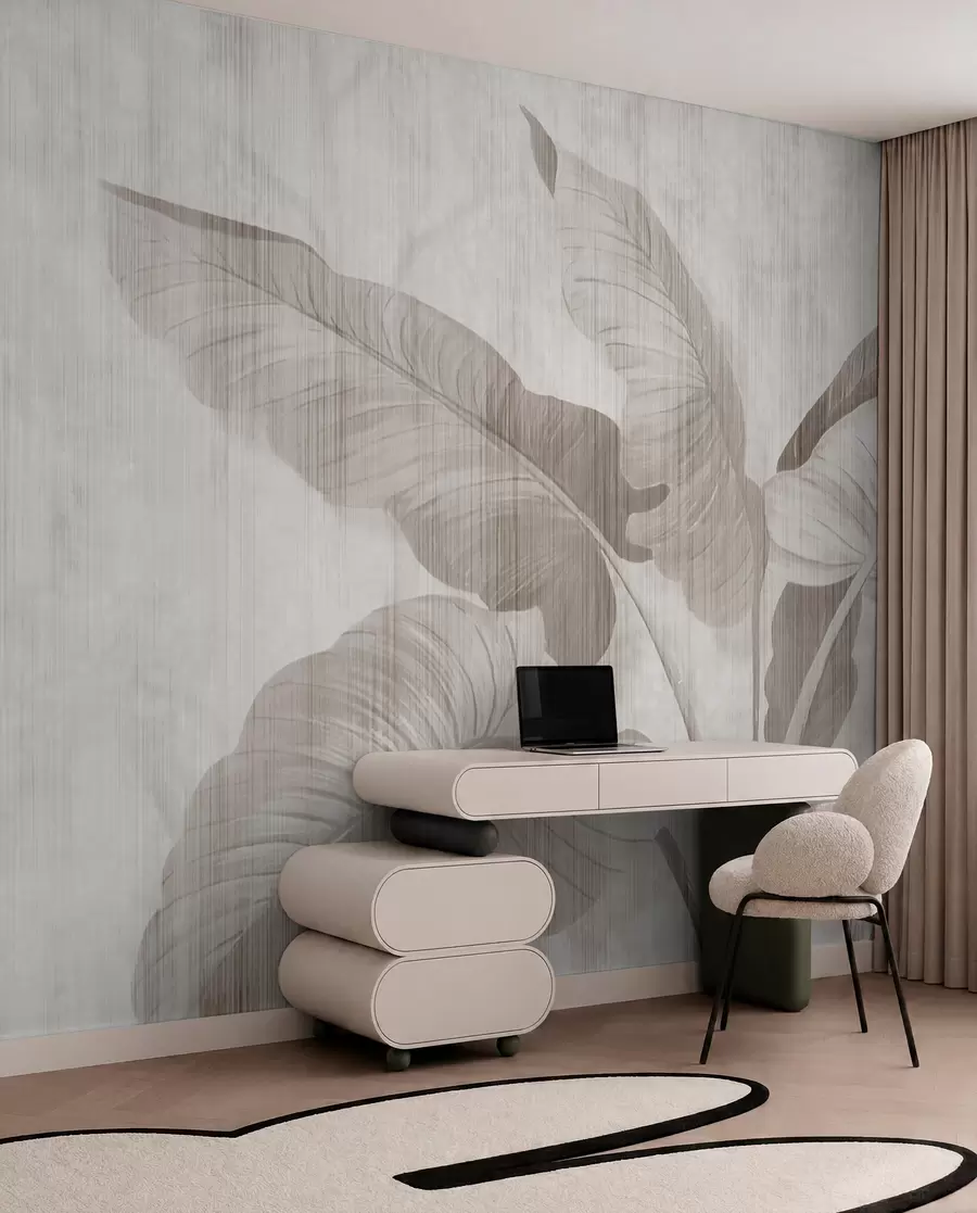 zidne murale Tropsko lišće u grunge stilu u00299d2