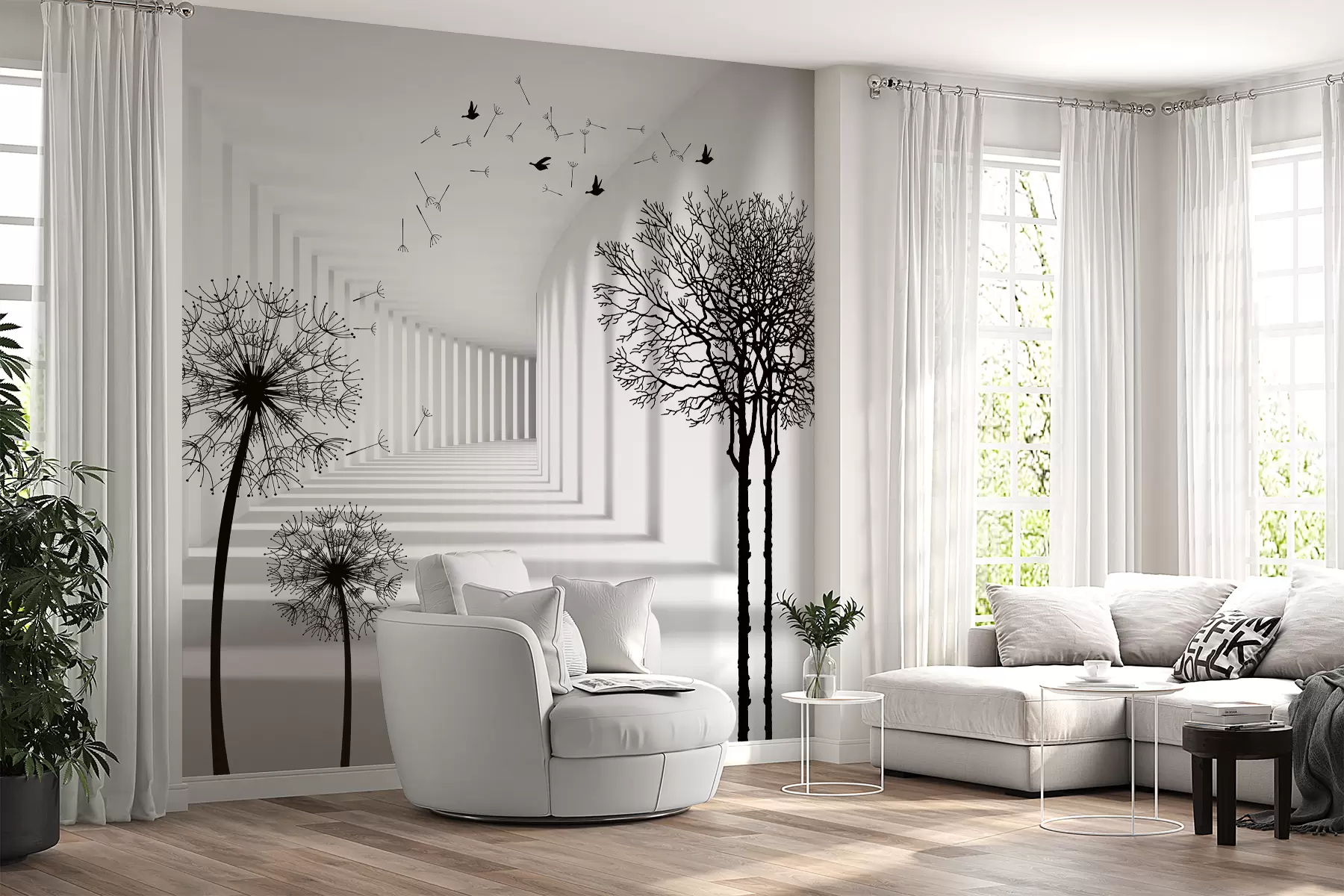 zidne murale Dubina i svjetlost u37803d1