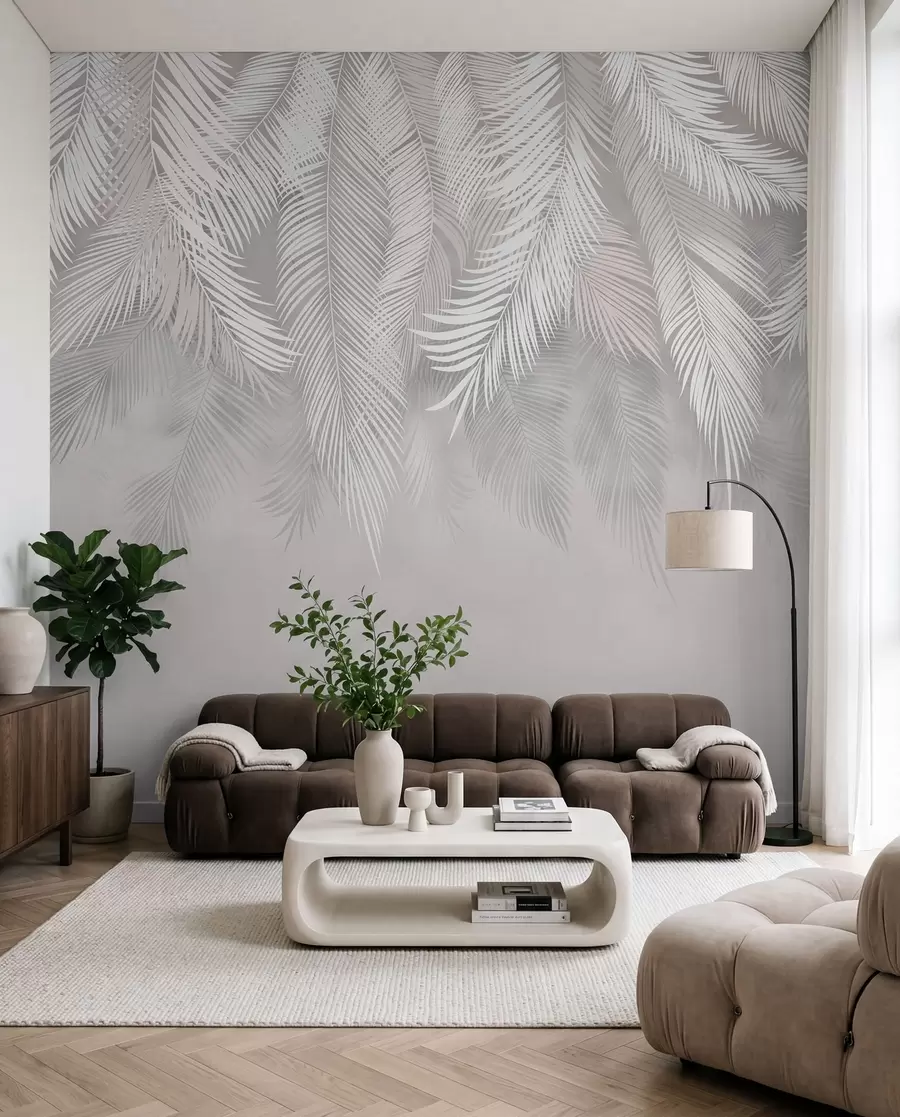 zidne murale Viseće palmino lišće u48556d1