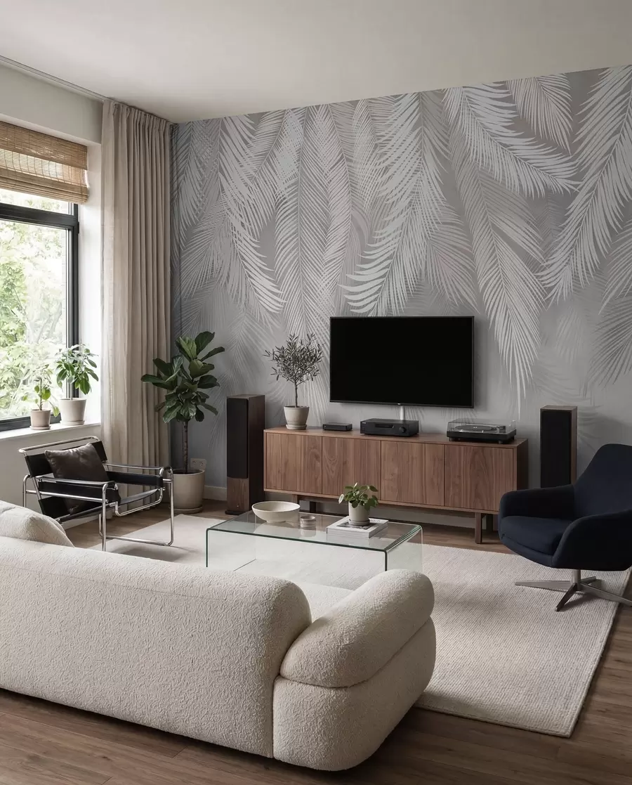 zidne murale Viseće palmino lišće u48556d2