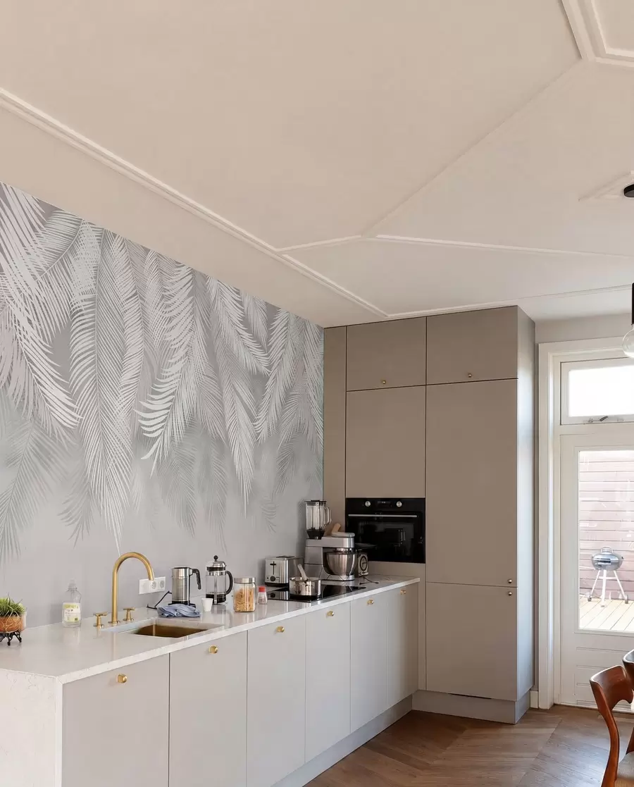 zidne murale Viseće palmino lišće u48556d2