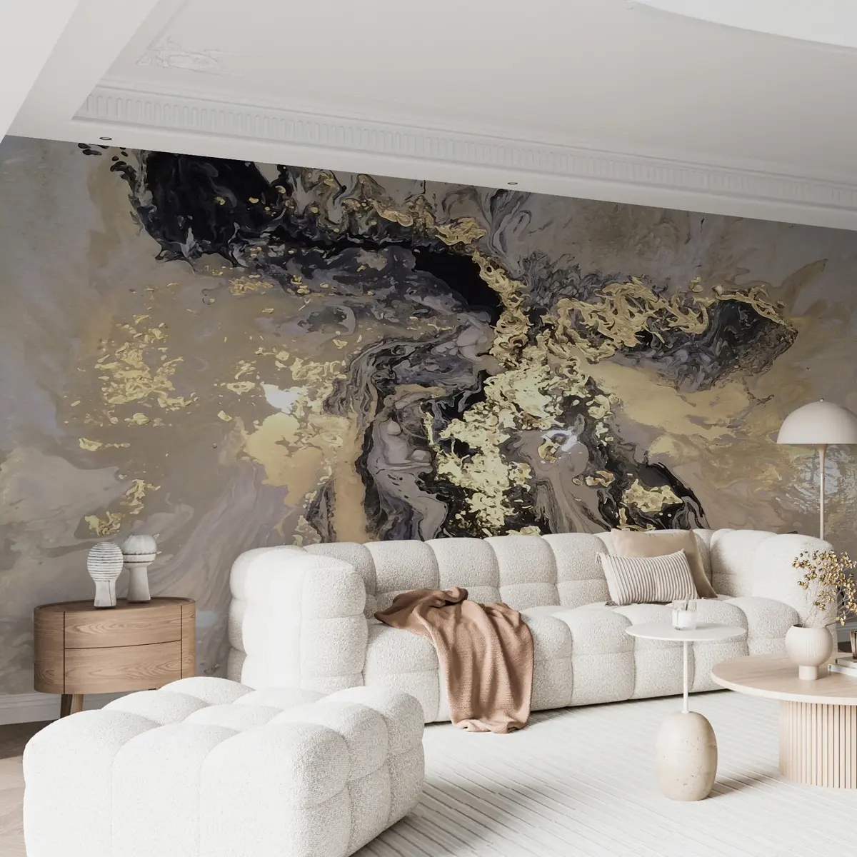 zidne murale Crni mramor u16941d2