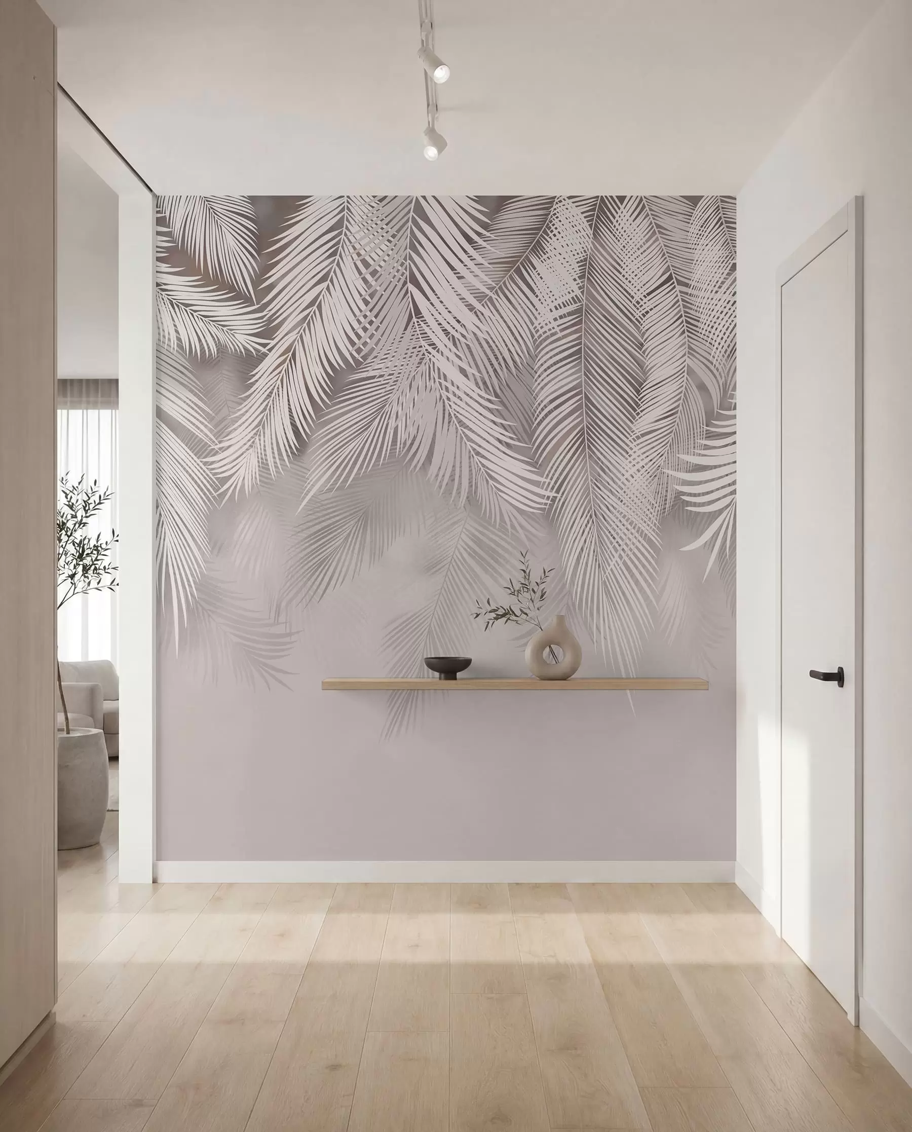 zidne murale Nježni opušteni listovi u48556v5d1