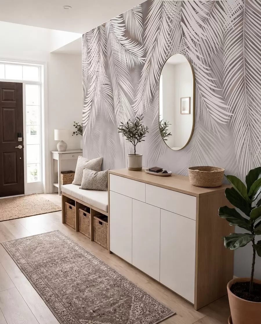zidne murale Nježni opušteni listovi u48556v5d2