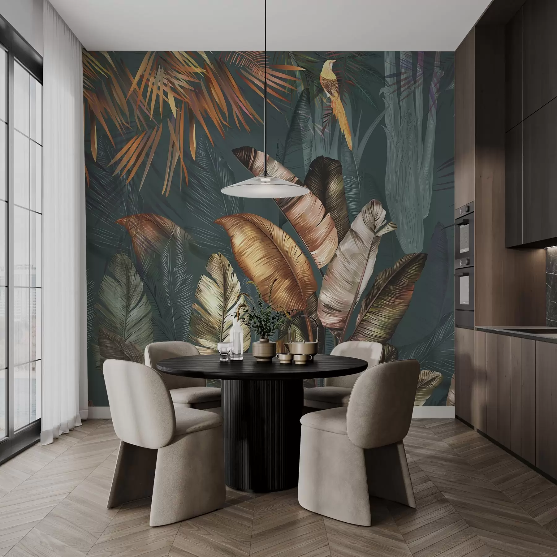 zidne murale Lišće u50468d1