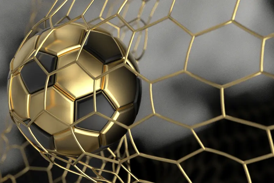 zidne murale Nogometna lopta u golu u73010d3