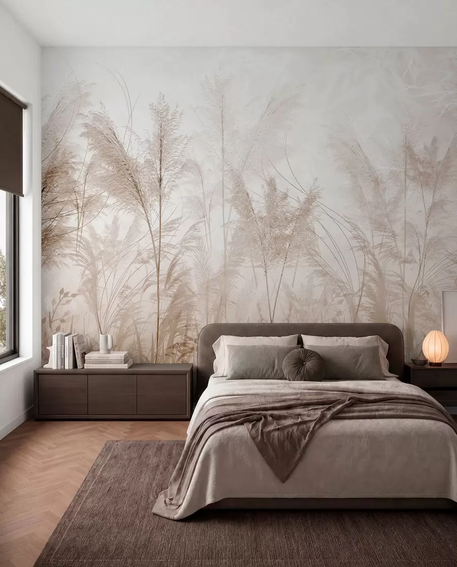 zidne murale Visoke biljke pastelnih boja u93903d2