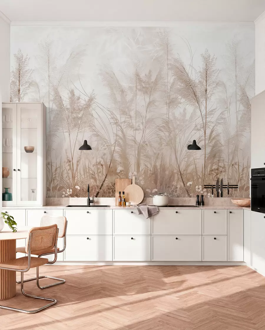 zidne murale Visoke biljke pastelnih boja u93903d2